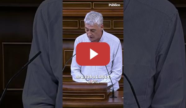 Embedded thumbnail for El repaso de Oskar Matute a Antonio Garamendi (CEOE) por su oposición a la reducción de jornada