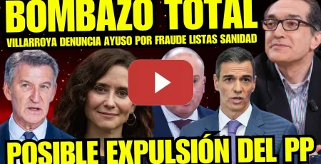 Embedded thumbnail for BOMBAZO "VILLARROYA DESTAPA MONTAJE SANIDAD AYUSO" AHORA SÍ FEIJÓO PODRÍA EXPULSARLA PP
