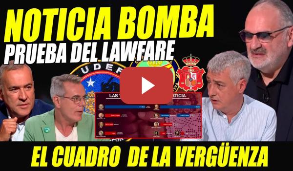 Embedded thumbnail for LA PRUEBA DEL LAWFARE: LA DOS VELOCIDADES DE LA JUSTICIA CONTRA LA IZQUIERDA Y CON LA DERECHA.MATUTE