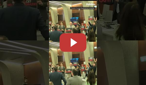 Embedded thumbnail for Italia rechaza la presencia del ICE, la 'Gestapo' de Trump, en los Juegos Olímpicos de Invierno