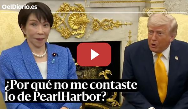 Embedded thumbnail for Las caras de la primera ministra de Japón cuando Trump hace una broma sobre Pearl Harbor