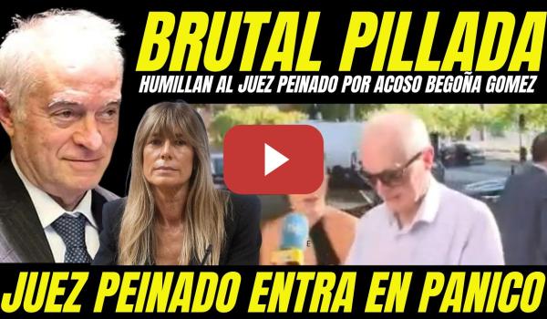 Embedded thumbnail for PERIODISTA HUMILLA AL JUEZ PEINADO QUE ENTRA EN PÁNICO AL PREGUNTARLE POR ACOSO BEGOÑA GÓMEZ