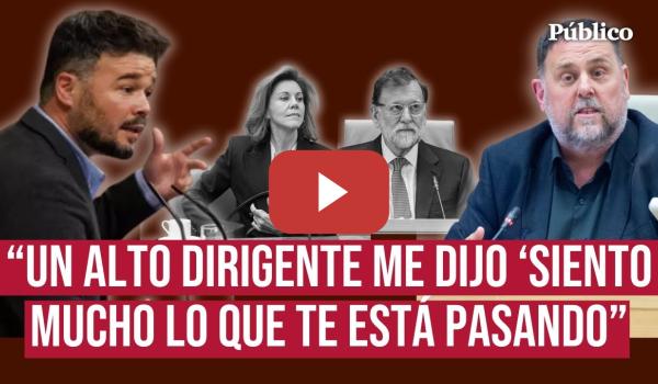 Embedded thumbnail for Junqueras: &quot;Conocí a gente del PP en la cárcel, de los más inocentes, cubriendo las culpas de otros&quot;