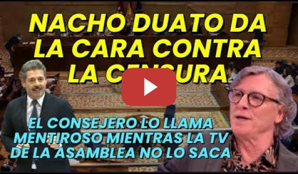 Embedded thumbnail for MÁS MADRID PREGUNTA SOBRE LA CENSURA DE LA COMUNIDAD MADRID HACIA NACHO DUATO