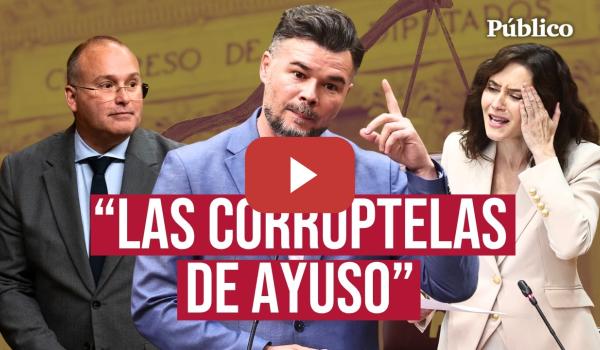 Embedded thumbnail for GABRIEL RUFIÁN arremete contra el PP: "Es la escenificación más burda, más cutre y más miserable"