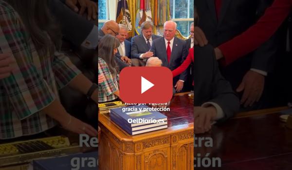 Embedded thumbnail for Pastores evangélicos rezan con Trump: "Por nuestras tropas y quienes sirven en las fuerzas armadas"