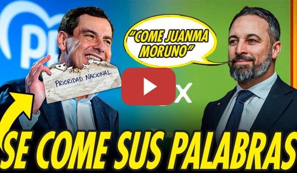 Embedded thumbnail for JUANMA MORENO SE COME CON PAPAS LA PRIORIDAD NACIONAL DE VOX