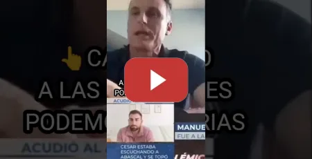Embedded thumbnail for Manuel Pravia, candidato de Podemos en Asturias retratando a Nacho Abad