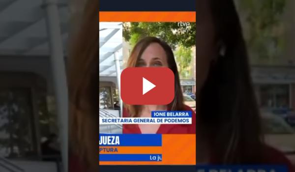 Embedded thumbnail for Ione Belarra reacciona a las burlas de Vito Quiles a la policía