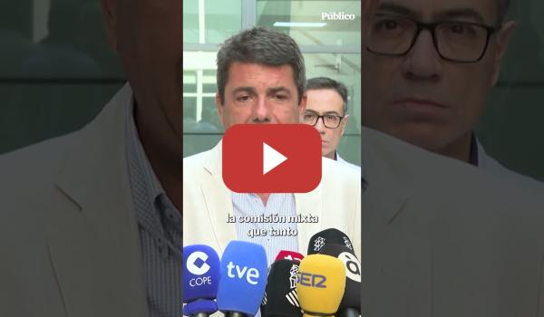 Embedded thumbnail for Mazón: &quot;Yo me presento a la reconstrucción cada día, no tengo otro objetivo&quot;
