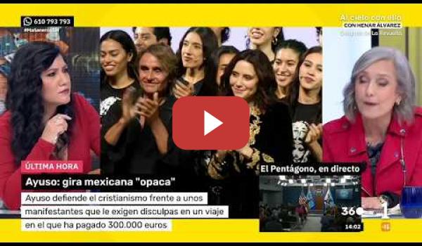 Embedded thumbnail for Laura Arroyo mantiene tenso debate sobre Ayuso en México y el colonialismo con Montse Nebrera