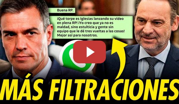Embedded thumbnail for NUEVOS MENSAJES ENTRE ÁBALOS Y SÁNCHEZ: LLAMAN &quot;TORPE&quot; A PABLO IGLESIAS