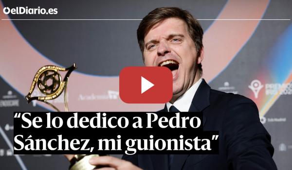 Embedded thumbnail for Marc Giró triunfa en los Premios Iris: “Se lo dedico a Pedro Sánchez, mi guionista”