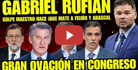 Embedded thumbnail for ¡BRUTAL! GABRIEL RUFIÁN DE ESQUERRA REPUBLICANA PLANTA CARA A FEIJÓO CON DISCURSO HISTÓRICO