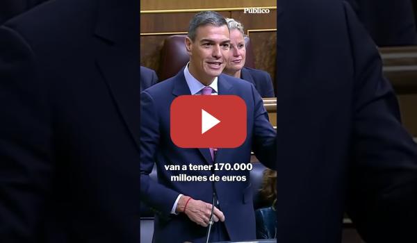 Embedded thumbnail for SÁNCHEZ a FEIJÓO: &quot;Lleva un año aplaudiendo a Carlos Mazón y viene a dar clases de ejemplaridad&quot;