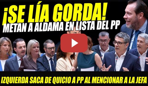 Embedded thumbnail for SE LÍA GORDA. MINISTROS ARRASAN A ANIMALES FALTONES DEL PP CON ALDAMA Y CHANCHULLOS DE LA JEFA AYUSO