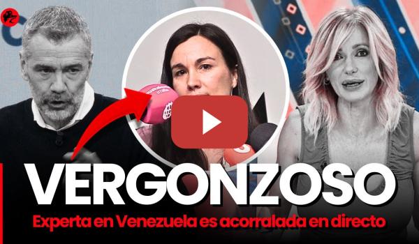 Embedded thumbnail for Acorralan e insultan en directo a una experta en Venezuela en Antena 3 de España