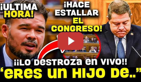 Embedded thumbnail for 💥¡¡ESCANDALO!! RUFIAN DA UN DISCURSO Y RESPONDE A GARCIA PAGE CON ESTAS PALABRAS DE AIZPURA ¡MIRALO!