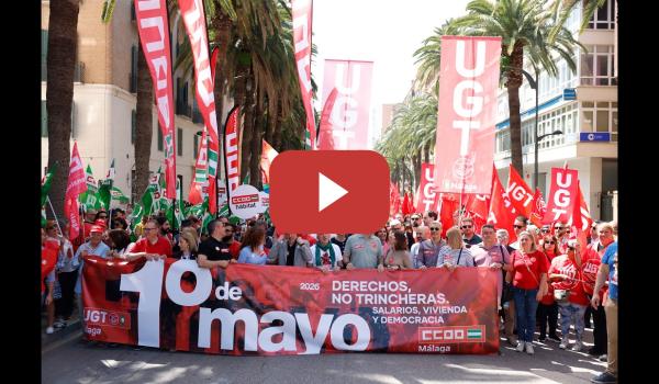 Embedded thumbnail for UGT y CCOO urgen a repartir la riqueza elevando salarios y a atajar la crisis de vivienda