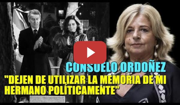 Embedded thumbnail for Homenaje a Gregorio Ordoñez por el PP, pero Consuelo Ordoñez les contesta "No utilicen a mi hermano"