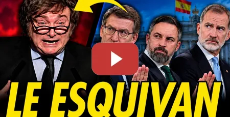 Embedded thumbnail for MILEI APESTADO EN ESPAÑA, FEIJÓO, ABASCAL Y EL REY LO ESQUIVAN Y LE HACE LA CAMPAÑA AL PSOE
