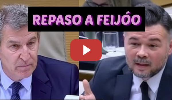 Embedded thumbnail for Gabriel Rufián HUNDIENDO A FEIJÓO en sus mentiras mientras sus palmeros se ponen nerviosos