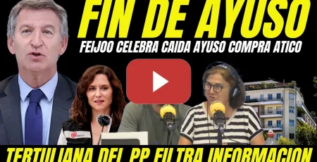 Embedded thumbnail for FEIJÓO CELEBRA CAÍDA DE AYUSO "TOPO DEL PP FILTRA INFORMACIÓN GUERRA CONTRA AYUSO COMPRA ÁTICO"