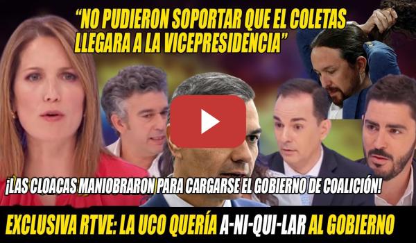 Embedded thumbnail for Intxaurrondo ES--TA--LLA🔥¡Agentes de la UCO querían ANI-QUI-LAR a MIEMBROS del GOBIERNO de COALICIÓN