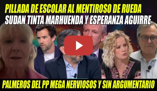 Embedded thumbnail for PILLADA de Escolar a Rueda 🤥SALEN ESCALDADOS Marhuenda y Aguirre de la TELE- MENTIRAS y LAME BOTISMO