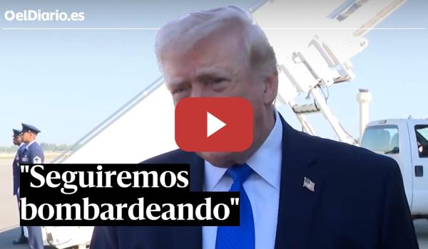 Embedded thumbnail for Trump amenaza a Irán: "Si no hay trato, seguiremos bombardeando con todo"