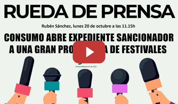 Embedded thumbnail for El Ministerio de Consumo abre expediente sancionador a una gran promotora de festivales