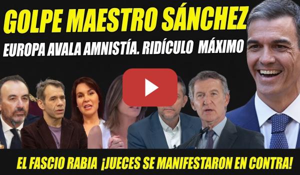 Embedded thumbnail for GOLPE MAESTRO. EUROPA AVALA AMNISTÍA. RABIA EL FASCIO. RIDÍCULO INTERNACIONAL JUECES ESPAÑA