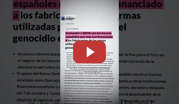 Embedded thumbnail for Santander: boicot o compromiso