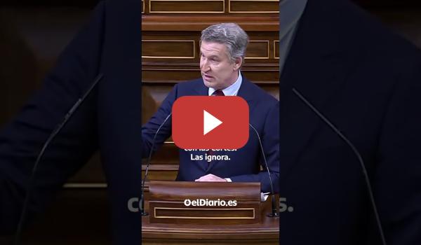 Embedded thumbnail for Feijóo a Sánchez: "No a la guerra, no a usted"