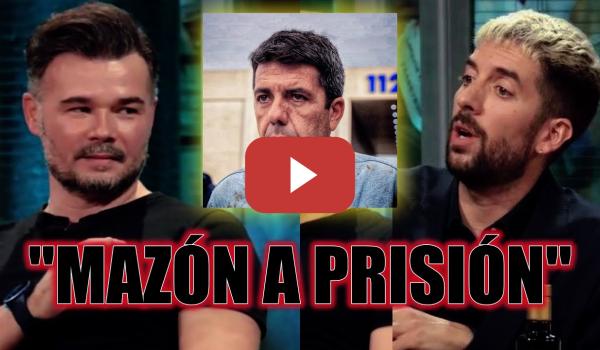 Embedded thumbnail for Gabriel Rufián hunde a Carlos Mazón con este comentario en &quot;La Revuelta&quot;