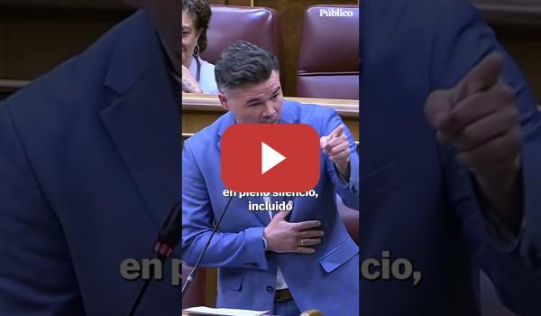 Embedded thumbnail for Rufián recuerda al PP cómo abandonaron a Pablo Casado tras denunciar "las corruptelas de Ayuso"