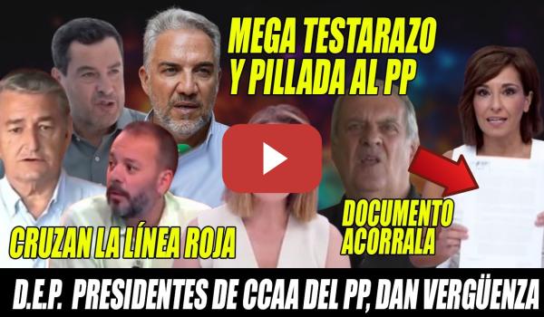 Embedded thumbnail for PILLADA y TESTARAZO💥D.E.P. Presidentes del PP💥Maestre y Aroca les ZURRAN y los PONEN en ENTREDICHO