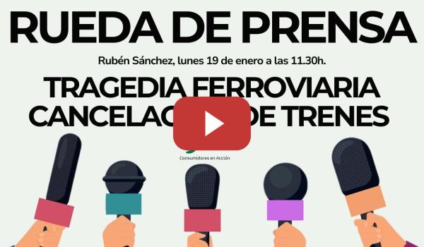 Embedded thumbnail for TRAGEDIA FERROVIARIA: Consultas por las cancelaciones de trenes y los bulos que están circulando