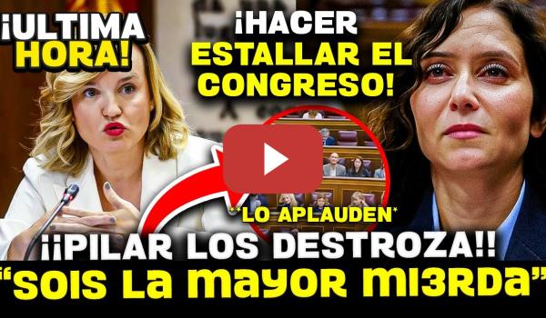 Embedded thumbnail for 💥PILAR ALEGRÍA DEJA K.O. AL PP: “¡SOIS EL PARTIDO MÁS CORRUPTO DE EUROPA!” EN PLENO CONGRESO