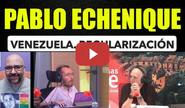 Embedded thumbnail for Pablo Echenique racciona la visita de Corina Machado y los cánticos de Carlos Baute. Regularización.