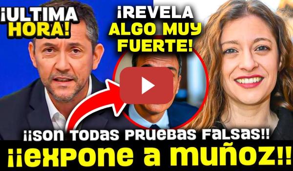 Embedded thumbnail for 💥¡¡BOMBAZO!! JAVIER RUIZ DEJA EN RIDÍCULO A ESTHER MUÑOZ CON UN INFORME PLAGADO DE MENTIRAS