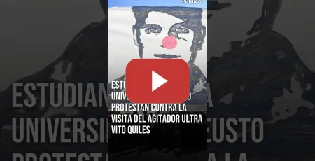 Embedded thumbnail for Estudiantes de la Universidad de Deusto en Bilbao PROTESTAN en MASA contra la visita de VITO QUILES