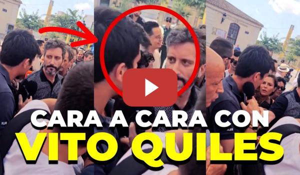 Embedded thumbnail for Un diputado de Podemos se enfrenta a Vito Quiles en Torre Pacheco (hablo con él)