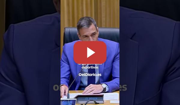Embedded thumbnail for Sánchez: &quot;Hasta que no cese la barbarie, Israel no debe estar en ninguna competición internacional&quot;
