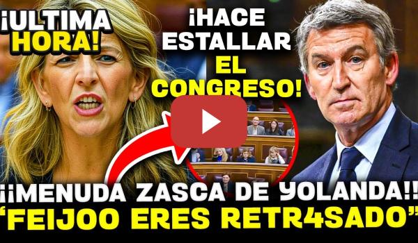 Embedded thumbnail for 💥YOLANDA DÍAZ FUNDE A FEIJÓO Y EMOCIONA AL CONGRESO CON UN DISCURSO EN HONOR A SU PADRE