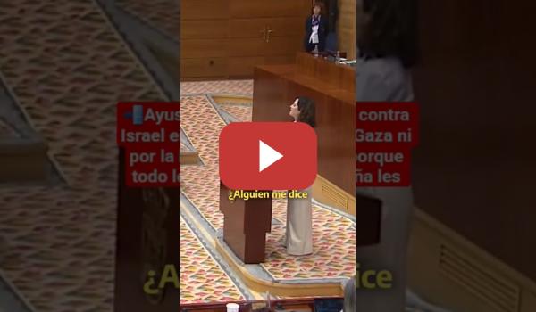 Embedded thumbnail for Ayuso, sobre las protestas contra Israel en la Vuelta: &quot;Les genera urticaria&quot;