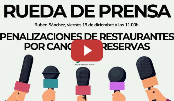 Embedded thumbnail for Penalizaciones de restaurantes por cancelar reservas.