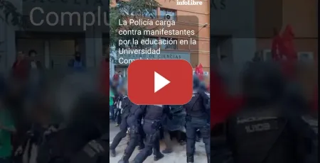 Embedded thumbnail for La Policía carga contra manifestantes por la educación pública en la Universidad Complutense