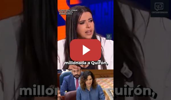 Embedded thumbnail for SARAH SANTAOLALLA LO DEJA CLARO💥: "Ayuso moviliza Madrid para defender a un presunto defraudador"