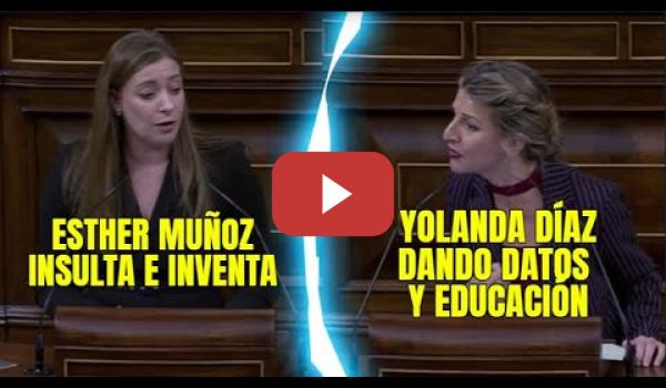 Embedded thumbnail for Yolanda Díaz deja retratada las malas formas y mentiras de Esther Muñoz